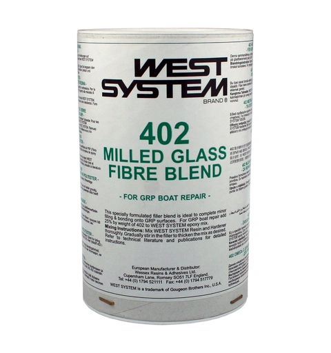 WEST SYSTEM Rep. og fyll stoff 402 for glassfiber - polyester - 150g